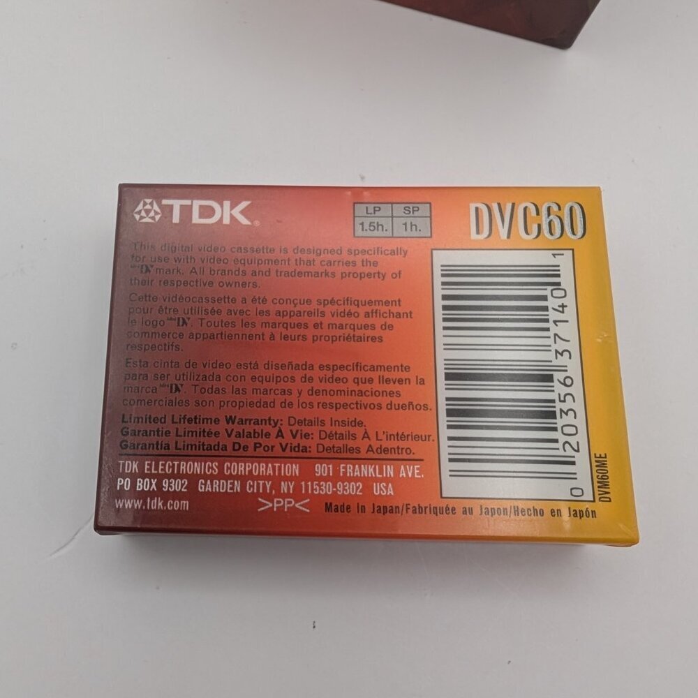 Lot of 4x TDK DVC Digital Video Cassettes 60 Minutes Superior Grade - NEW - Picture 3 of 3